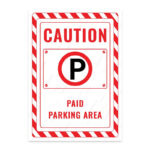 UL2449-ENG - Ücretli Park Alanı İkaz ve Uyarı Levhası