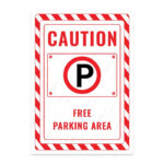 UL2451-ENG - Ücretsiz Park Alanı İkaz ve Uyarı Levhası