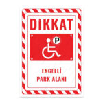 UL2453 - Engelli Park Alanı İkaz ve Uyarı Levhası