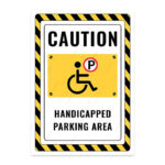 UL2454-ENG - Engelli Park Alanı İkaz ve Uyarı Levhası