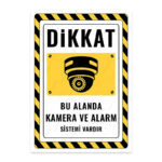 UL2534 - Bu Alanda Kamera ve Alarm Sistemi Vardır İkaz ve Uyarı Levhası