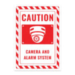 UL2561-ENG - Dikkat Kamera ve Alarm Sistemi Vardır İkaz ve Uyarı Levhası