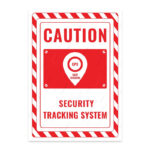 UL2563-ENG - Dikkat Güvenli Takip Sistemi Vardır İkaz ve Uyarı Levhası