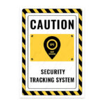 UL2564-ENG - Dikkat Güvenli Takip Sistemi Vardır İkaz ve Uyarı Levhası
