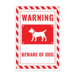 UL2565-ENG - Dikkat Köpek Var İkaz ve Uyarı Levhası