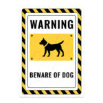 UL2566-ENG - Dikkat Köpek Var İkaz ve Uyarı Levhası