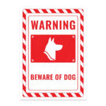UL2569-ENG - Dikkat Köpek Var İkaz ve Uyarı Levhası