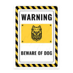 UL2582-ENG - Dikkat Köpek Var İkaz ve Uyarı Levhası