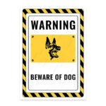 UL2590-ENG - Dikkat Köpek Var İkaz ve Uyarı Levhası