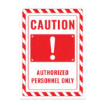 UL2601-ENG - Personel Harici Giremez İkaz ve Uyarı Levhası