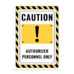 UL2602-ENG - Personel Harici Giremez İkaz ve Uyarı Levhası