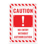 UL2603-ENG - İşi Olmayan Giremez İkaz ve Uyarı Levhası