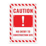 UL2608-ENG - İnşaat Sahasına Girmek Yasaktır İkaz ve Uyarı Levhası