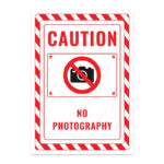 UL2621-ENG - Fotoğraf Çekmek Yasaktır İkaz ve Uyarı Levhası