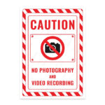 UL2625-ENG - Fotoğraf ve Video Çekmek Yasaktır İkaz ve Uyarı Levhası