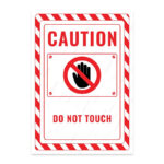 UL2629-ENG - Dokunmak Yasaktır İkaz ve Uyarı Levhası