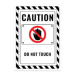 UL2630-ENG - Dokunmak Yasaktır İkaz ve Uyarı Levhası