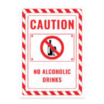 UL2639-ENG - Alkollü İçecek Yasaktır İkaz ve Uyarı Levhası