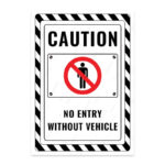 UL2648-ENG - Vasıtasız Girmek Yasaktır İkaz ve Uyarı Levhası