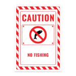 UL2659-ENG - Balık Tutmak Yasaktır İkaz ve Uyarı Levhası