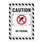 UL2660-ENG - Balık Tutmak Yasaktır İkaz ve Uyarı Levhası