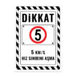 UL2662 - 5 Km/S Hız Sınırı Aşma İkaz ve Uyarı Levhası