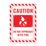 UL2675-ENG - Ateşle Yaklaşma İkaz ve Uyarı Levhası