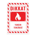 UL2677 - Yangın Tehlikesi İkaz ve Uyarı Levhası