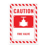 UL2683-ENG - Yangın Vanası İkaz ve Uyarı Levhası