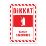 UL2686 - Yangın Söndürücü İkaz ve Uyarı Levhası