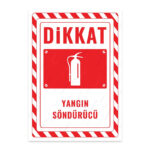 UL2687 - Yangın Söndürücü İkaz ve Uyarı Levhası