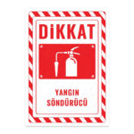 UL2689 - Yangın Söndürücü İkaz ve Uyarı Levhası