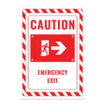 UL2692-ENG - Acil Çıkış Sağ Yöne İkaz ve Uyarı Levhası