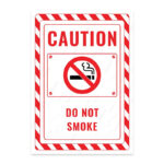 UL2702-ENG - Sigara İçilmez İkaz ve Uyarı Levhası