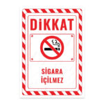 UL2702 - Sigara İçilmez İkaz ve Uyarı Levhası