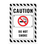 UL2703-ENG - Sigara İçilmez İkaz ve Uyarı Levhası