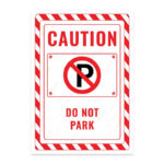 UL2704-ENG - Park Yapılmaz İkaz ve Uyarı Levhası