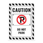 UL2705-ENG - Park Yapılmaz İkaz ve Uyarı Levhası