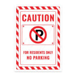 UL2708-ENG - Apartman Sakinlerine Aittir Park Yasaktır İkaz ve Uyarı Levhası