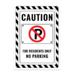 UL2709-ENG - Apartman Sakinlerine Aittir Park Yasaktır İkaz ve Uyarı Levhası