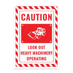 UL2721-ENG - İş Makinesi Çıkabilir İkaz ve Uyarı Levhası