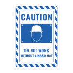 UL2725-ENG - Baretsiz Çalışma İkaz ve Uyarı Levhası