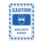 UL2734-ENG - İş Gözlüğü Kullan İkaz ve Uyarı Levhası