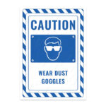 UL2735-ENG - Toz Gözlüğü Kullan İkaz ve Uyarı Levhası