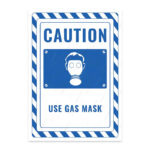 UL2752-ENG - Gaz Maskesi Kullan İkaz ve Uyarı Levhası