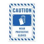 UL2758-ENG - Koruyucu Eldiven Giy İkaz ve Uyarı Levhası