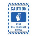 UL2759-ENG - Isıya Dayanıklı Eldiven Giy İkaz ve Uyarı Levhası
