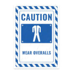 UL2788-ENG - İş Tulumu Giy İkaz ve Uyarı Levhası