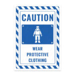 UL2789-ENG - Koruyucu Elbise Giy İkaz ve Uyarı Levhası