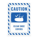 UL2802-ENG - Temiz Galoş İkaz ve Uyarı Levhası